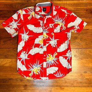 Vans Button Down Short Sleeve Shirt - Large